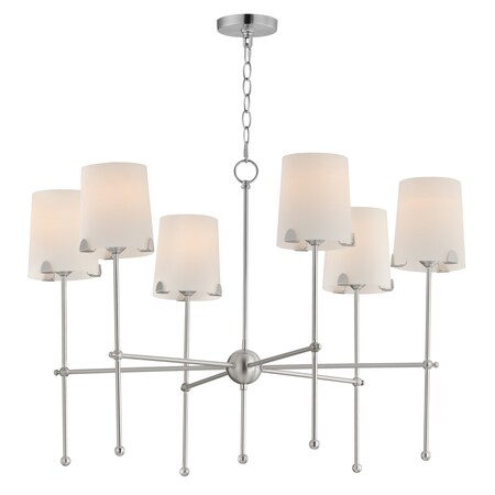 Maxim Lighting Huntington 6-Light Chandelier 32366WTSN